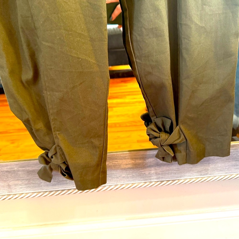 New York & Company Army Green Button-Down Jumpsuit - Picture 6 of 6